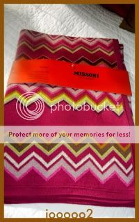 Missoni for Target Sweater Blanket Baby Passione Fuschia Zig Zag FREE 