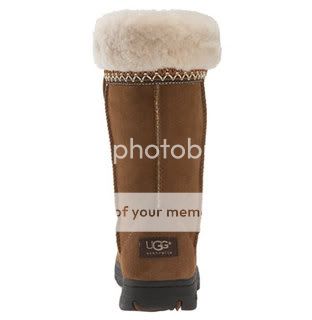 Ugg Boots Sheepskin Cuff HERITAGE Chestnut Tan 10 Brand New  