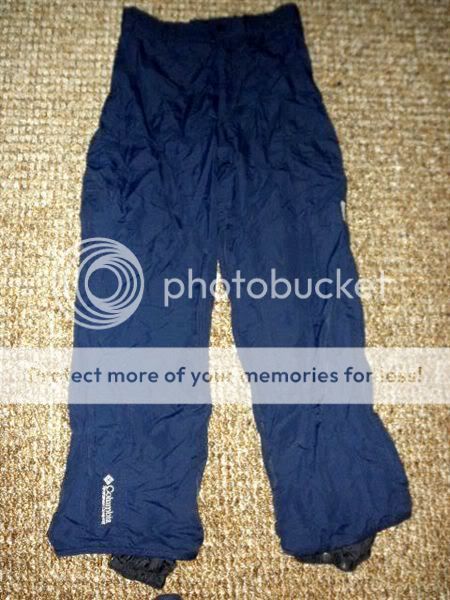 Columbia Navy blue Nylon Active Ski Cargo Pants w/ Pockets Mens size 