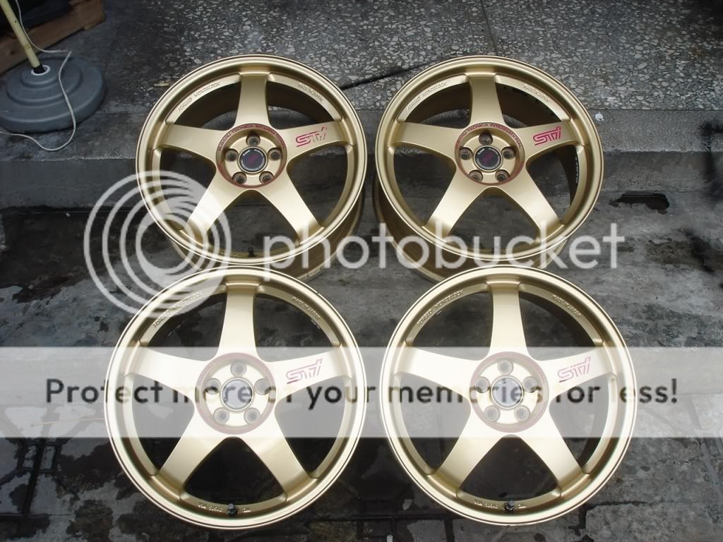 Collector's Choice***65306;Authentic JDM STI/RAYS 5-spoke forged wheels ...