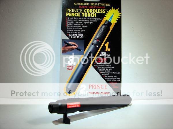 Prince Pencil Micro Torch   The Original Blue Flame Cigar   Pipe 