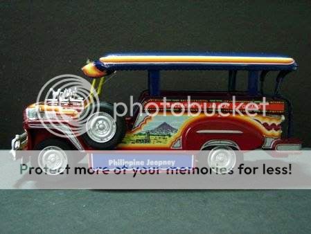 JEEPNEY 9 inch Mini Jeep Philippines Taxi in DieCast Metal    