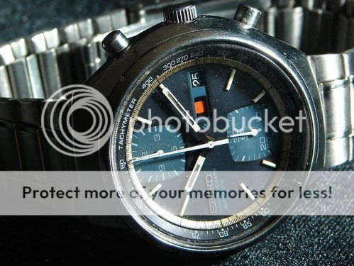Vintage Seiko Chronograph Watch   Model 6138 8030   Blue Tachy Edition 