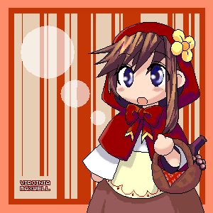 She may not have her hair down, but she's cute anyways! XD